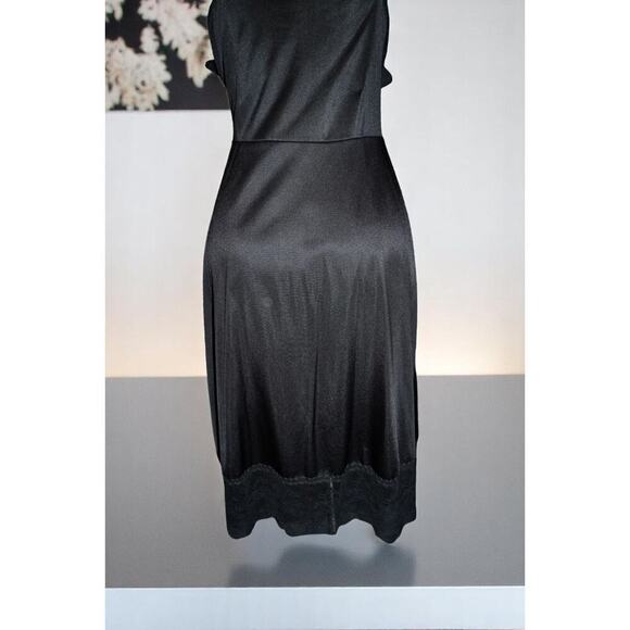 Y2K Sheer Lace Slip Dress – Vintage Vanity Fair Antron Nylon Lingerie (L) - Picture 8 of 10